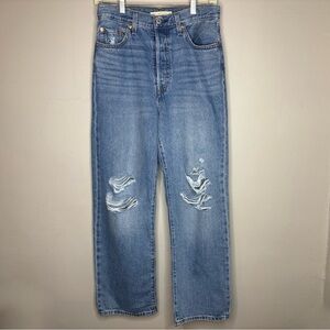 Levi's High Rise ribcage Women Jeans - Blue